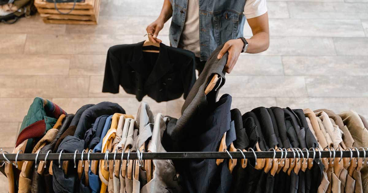 clothing rack display